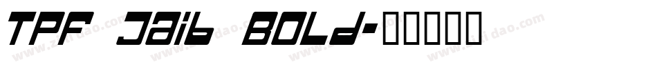 TPF Jaib Bold字体转换